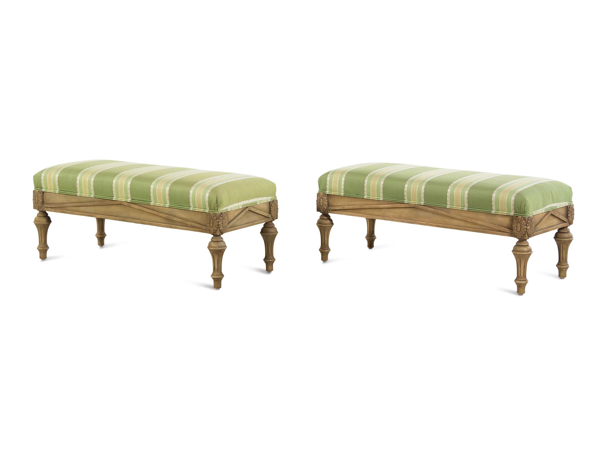 A Pair of Continental Ottomans