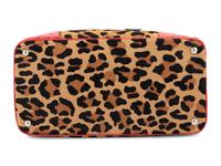 Prada Leopard Print Calf Hair and Ostrich Tote Bag