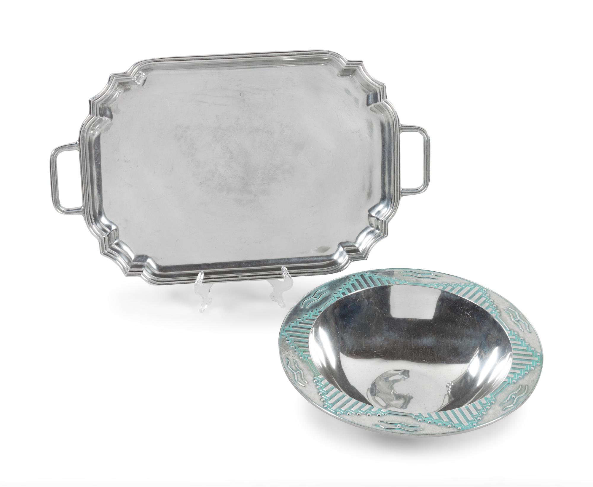 Wilton Armetale Tray and Bowl