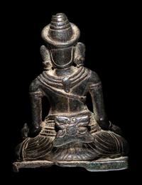 Two Khmer Bronze Figures of Ganesha
