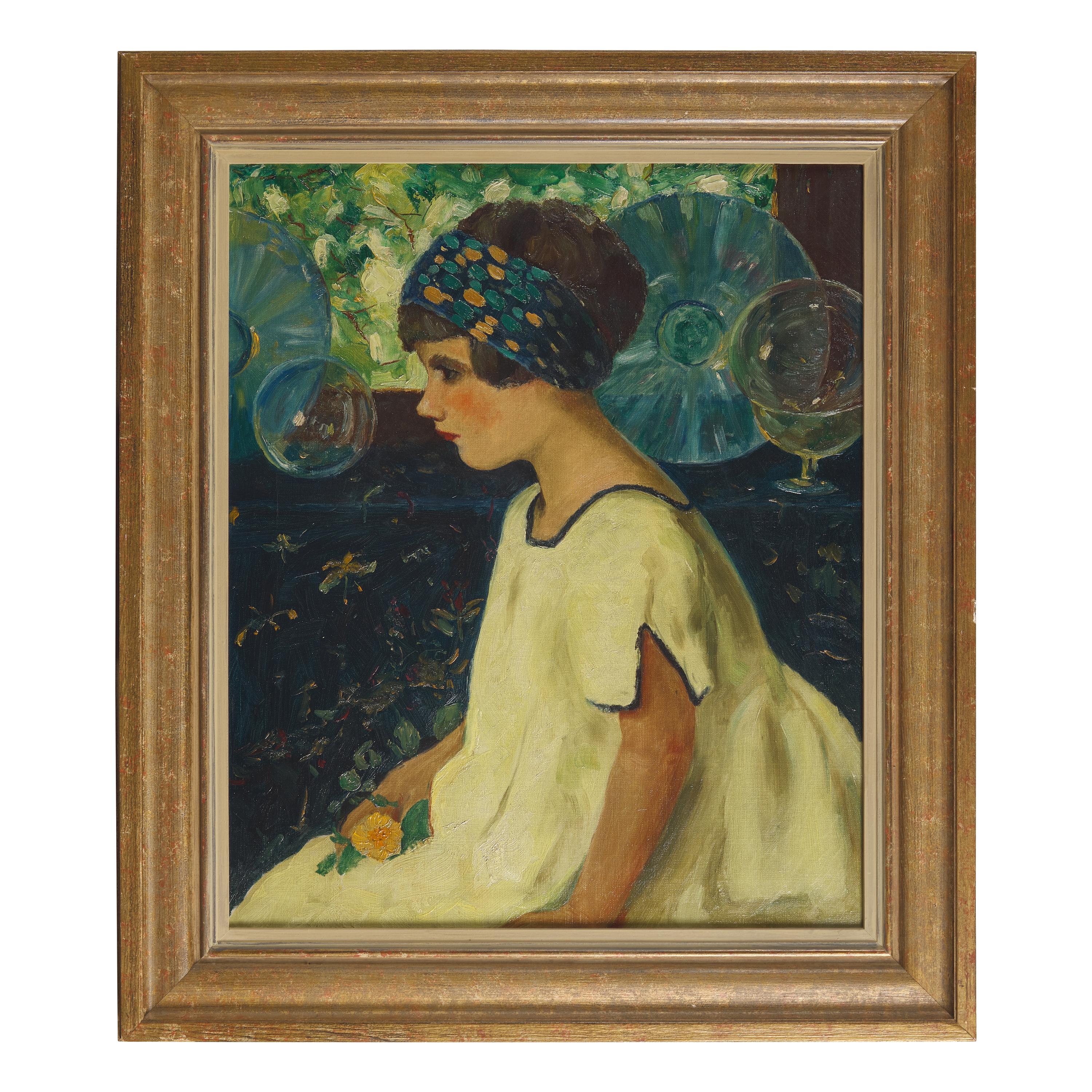 American School, 20th Century — Portrait of a Girl