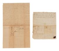 [ENSLAVEMENT]. 2 turn-of-the-century manuscript bills of sale for enslaved persons in Virginia.