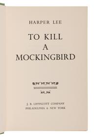 LEE, Harper (1926-2016). To Kill A Mockingbird. Philadelphia: J.B. Lippincott, 1960.