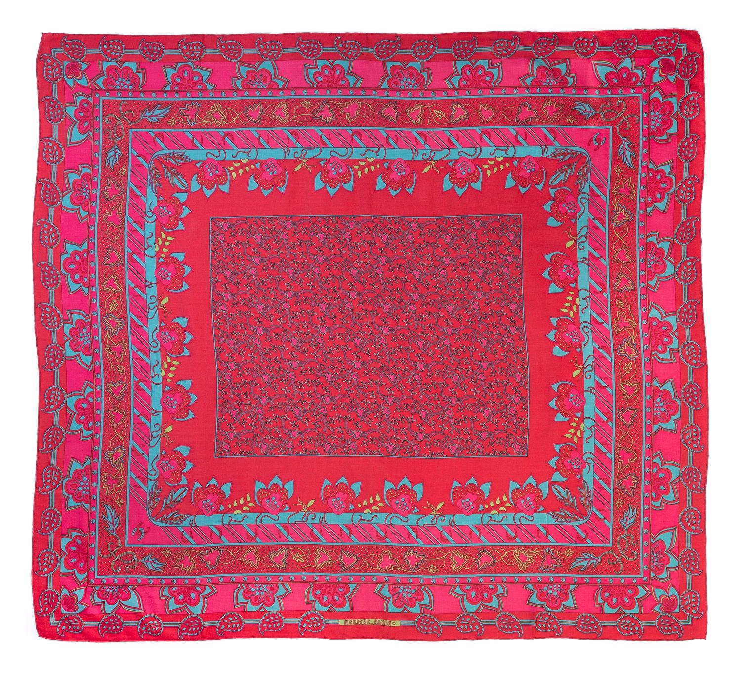 An Hermes 140cm Silk Cashmere Shawl, 55" x 55".