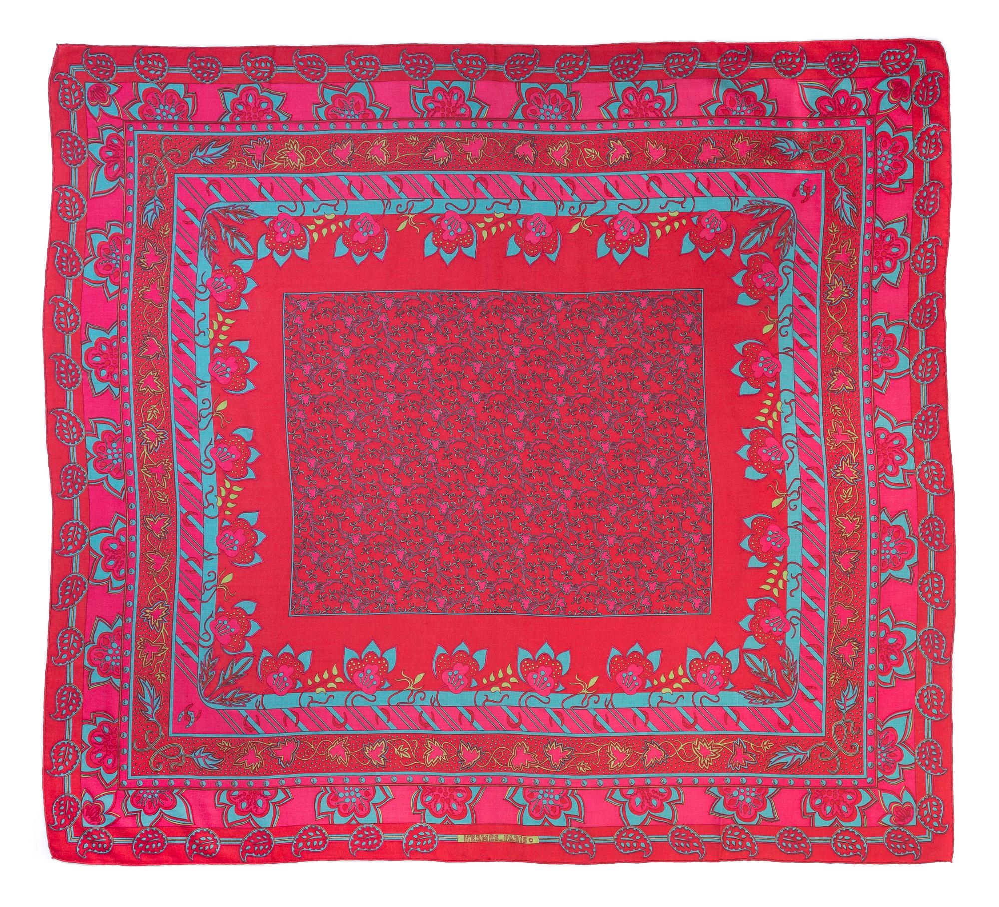 An Hermes 140cm Silk Cashmere Shawl, 55" x 55".