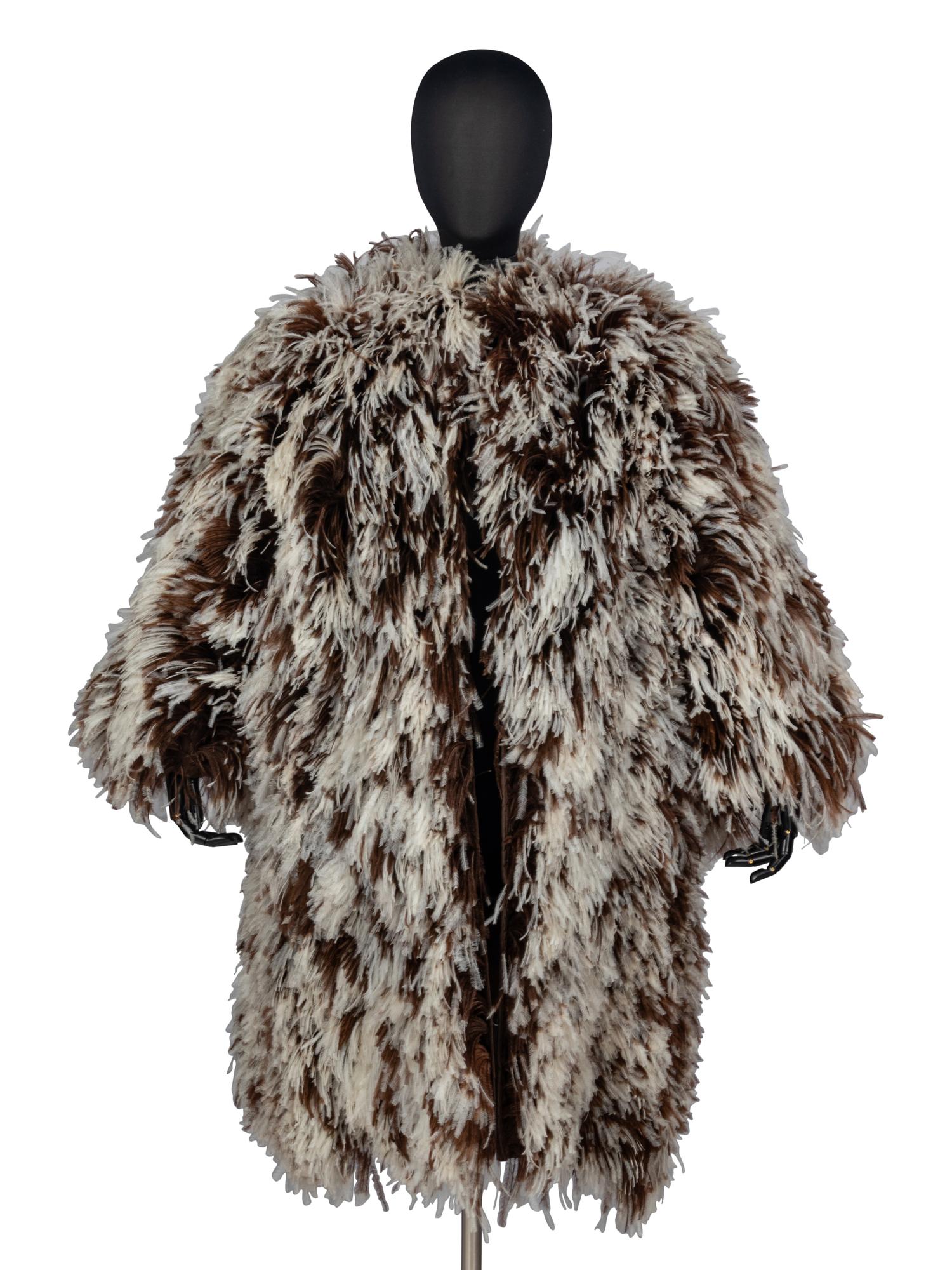 Norman Norell Ostrich Feather Coat, 1971