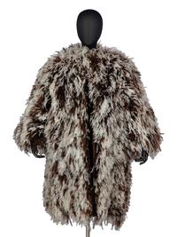 Norman Norell Ostrich Feather Coat, 1971