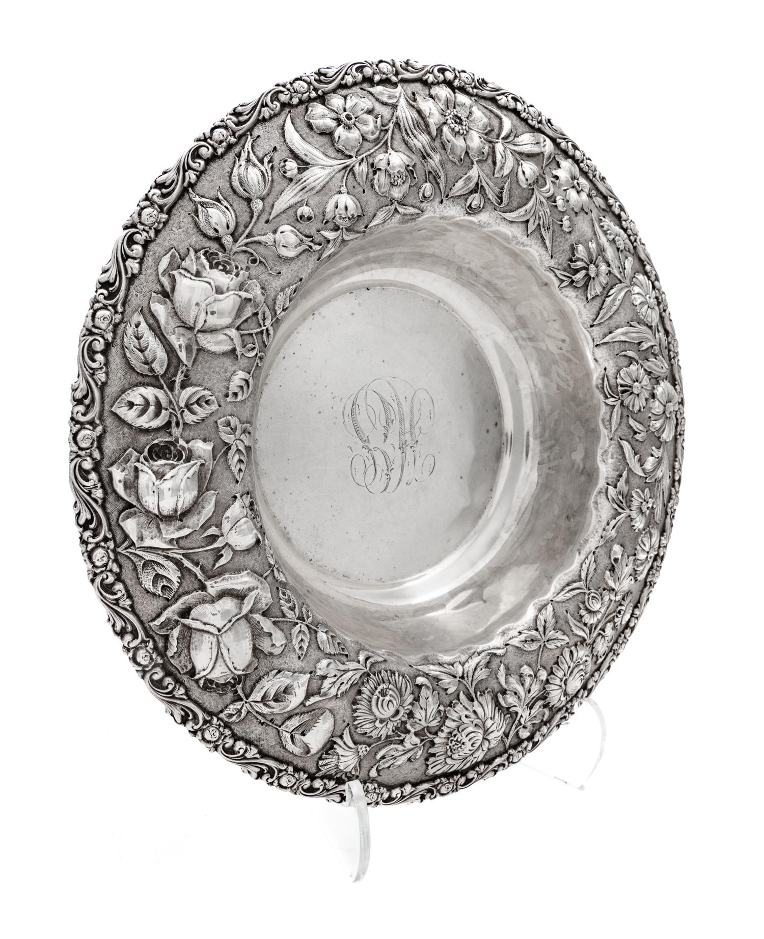 An American Silver Center Bowl