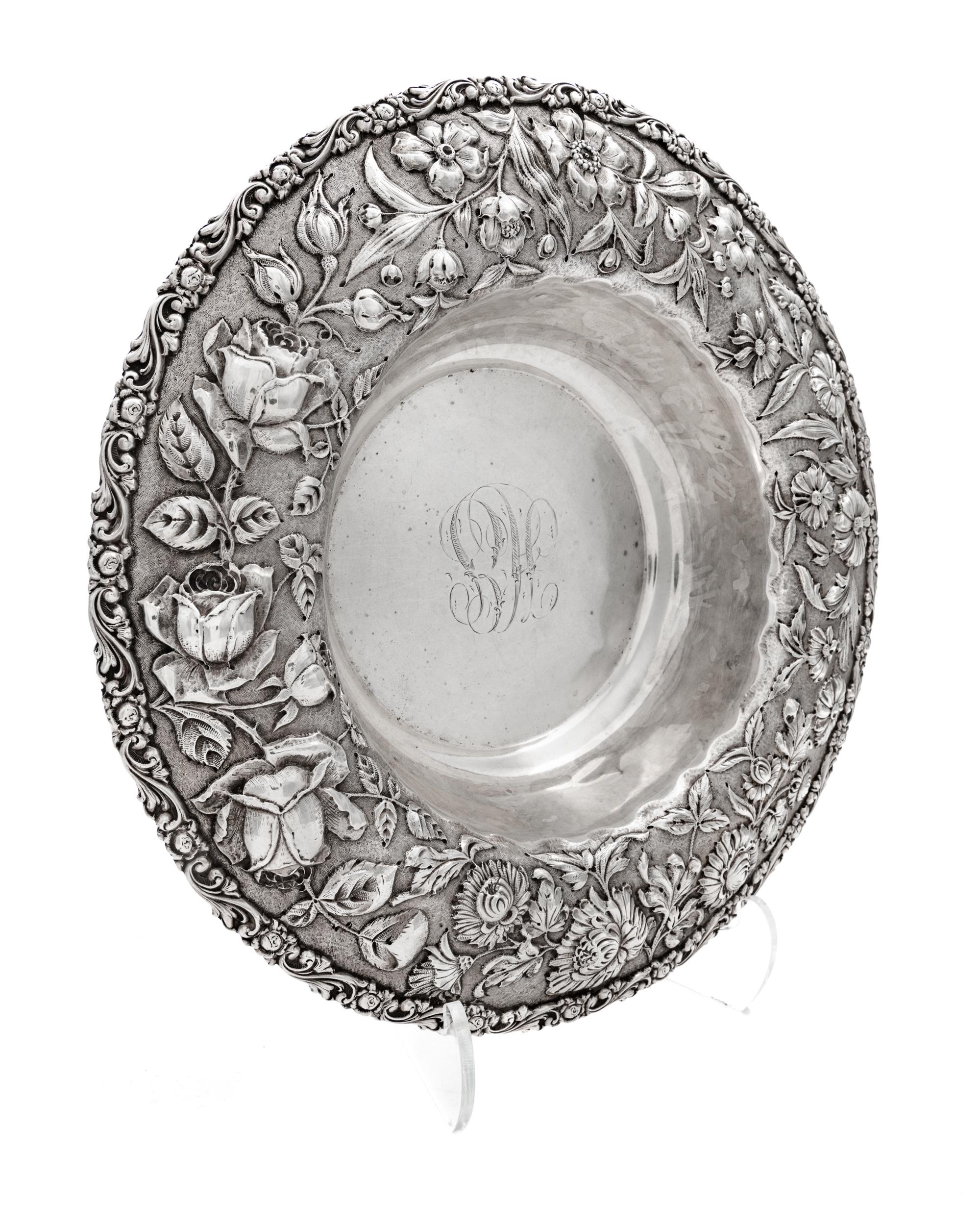 An American Silver Center Bowl
