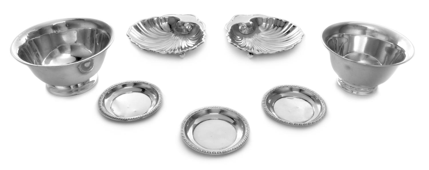 A Collection of American Silver Articles, 20th Century, comprising a Towle Silversmiths Revere bowl, a F.B. Rogers Silver Co. Revere bo
