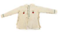 Two Crow Hide and Beaded Outfits Length of one shirt 32 inches. — MID-20TH CENTURY