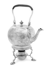 An 18th Century English Silver Tea Kettle