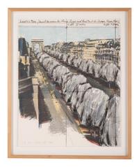 Wrapped Trees, Project for the Avenue des Champs-Elysées, Paris