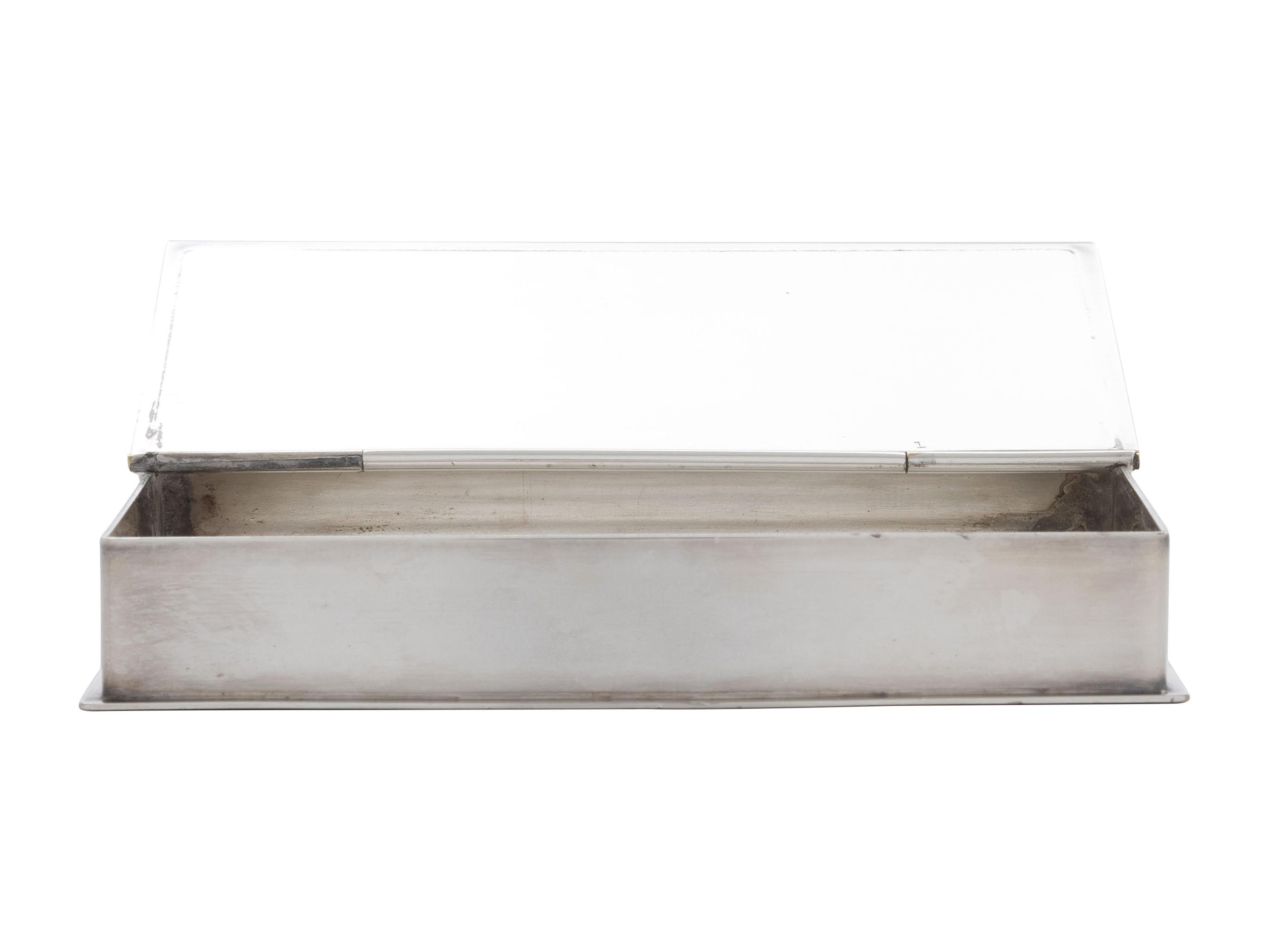 A Silverplate Cigarette Case