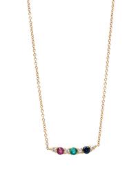 GEMSTONE AND DIAMOND NECKLACE