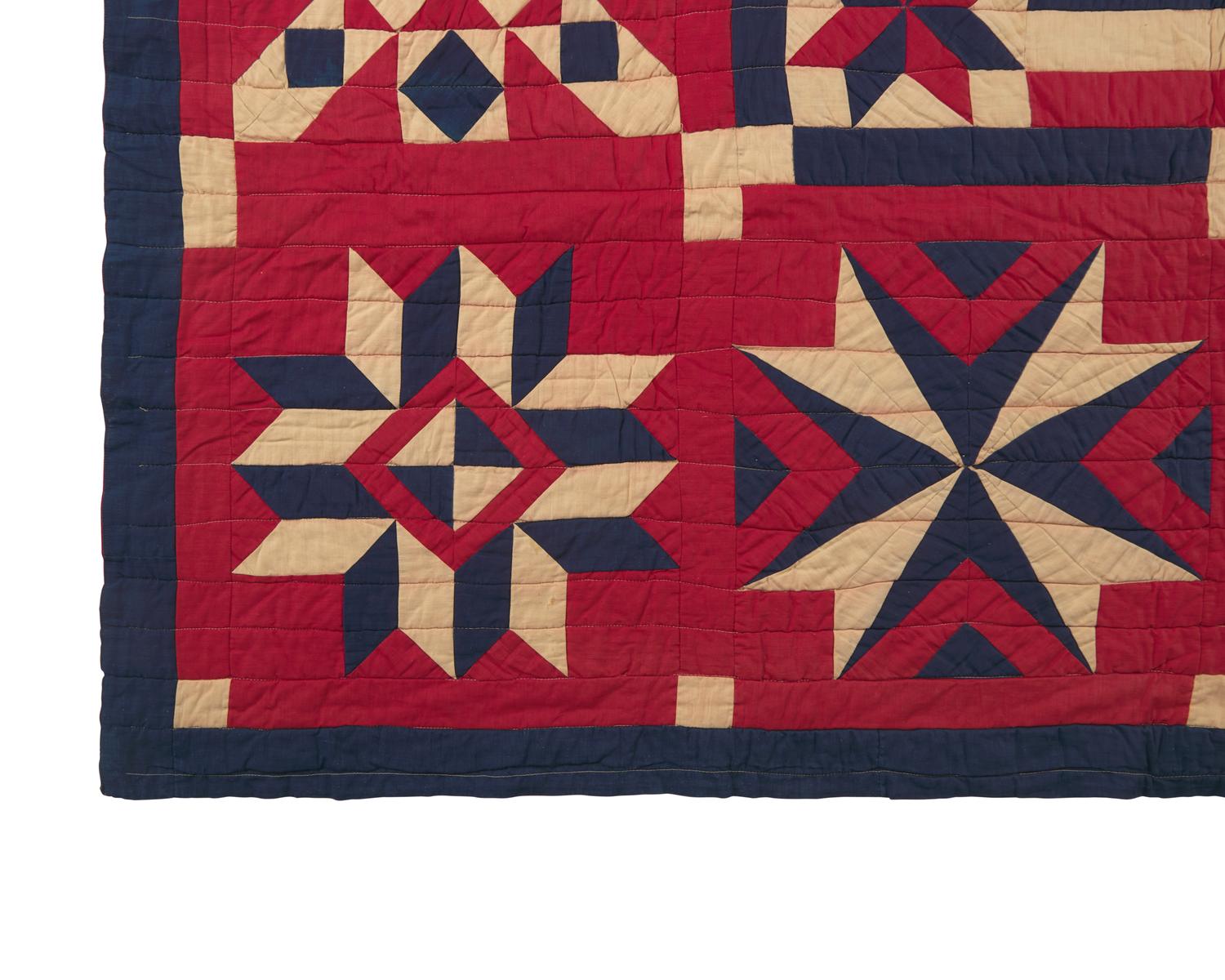 A Pieced Cotton Sampler Quilt