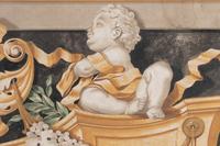 A Continental Painted Wall Panel