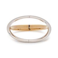 BICOLOR GOLD BANGLE BRACELET