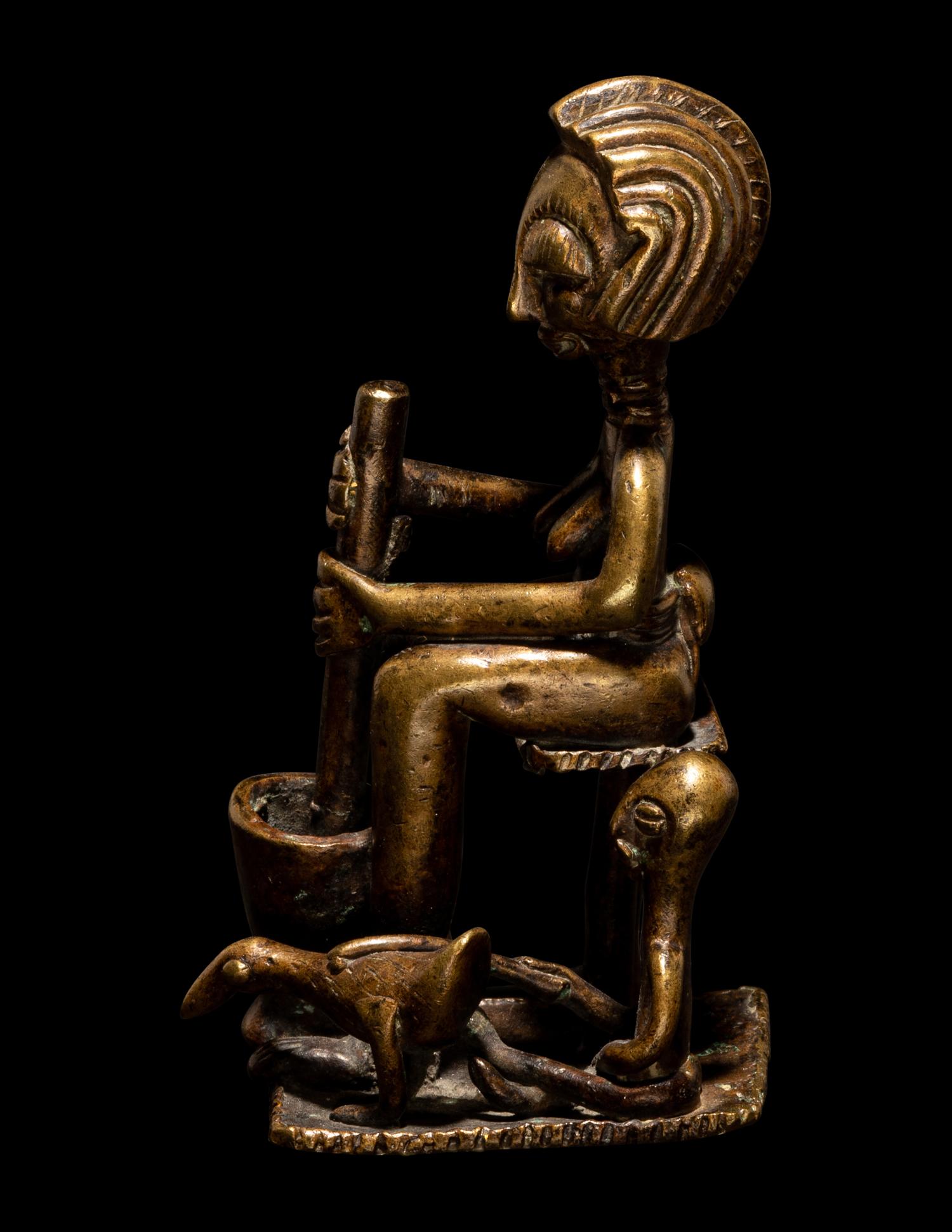 A Baule Bronze Alter Figure
