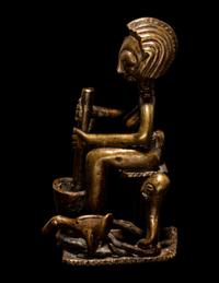 A Baule Bronze Alter Figure