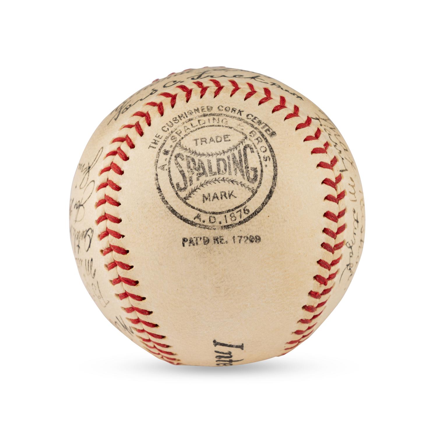 A 1936 Baltimore Orioles Team Signed Autograph Baseball (JSA Letter of Authenticity)