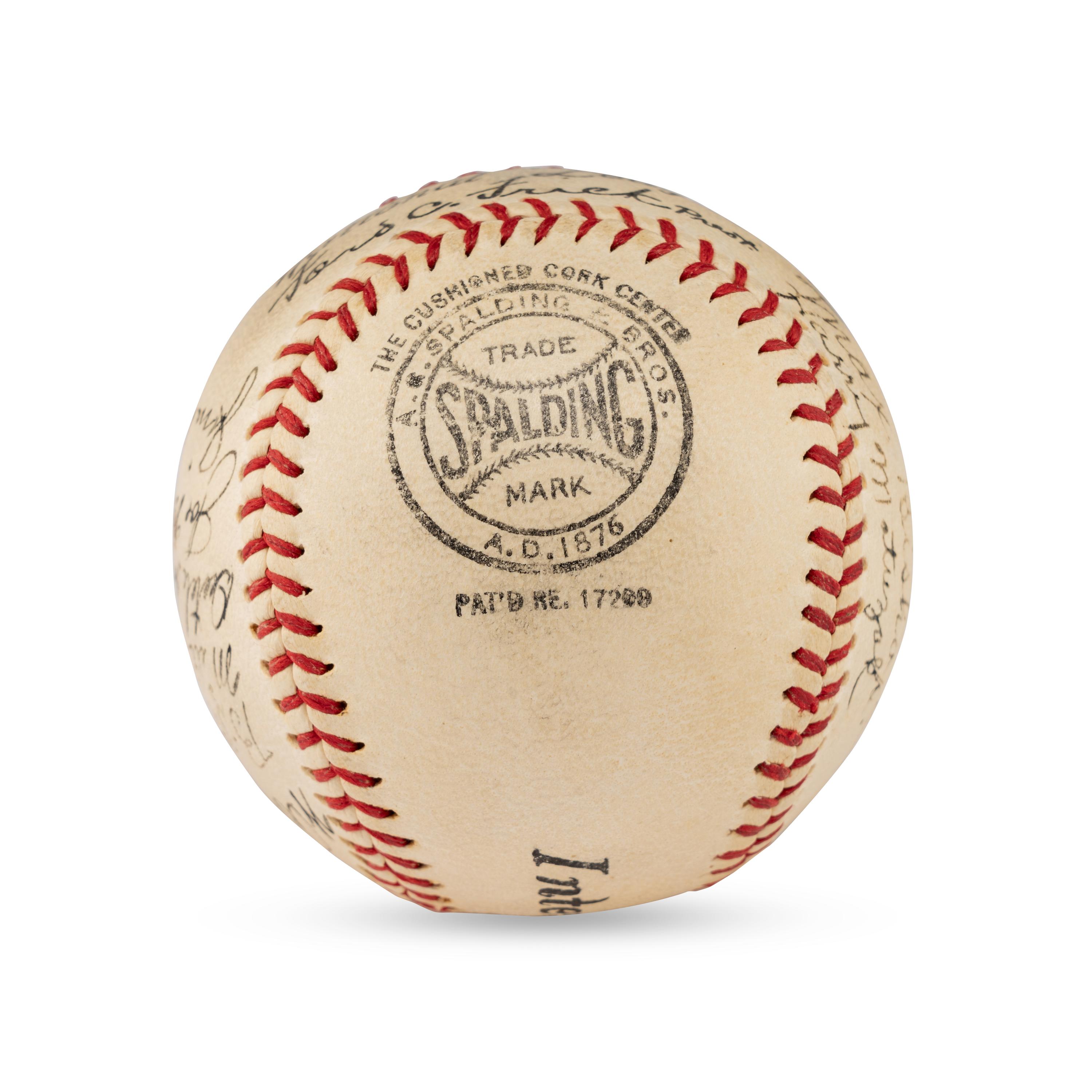 A 1936 Baltimore Orioles Team Signed Autograph Baseball (JSA Letter of Authenticity)