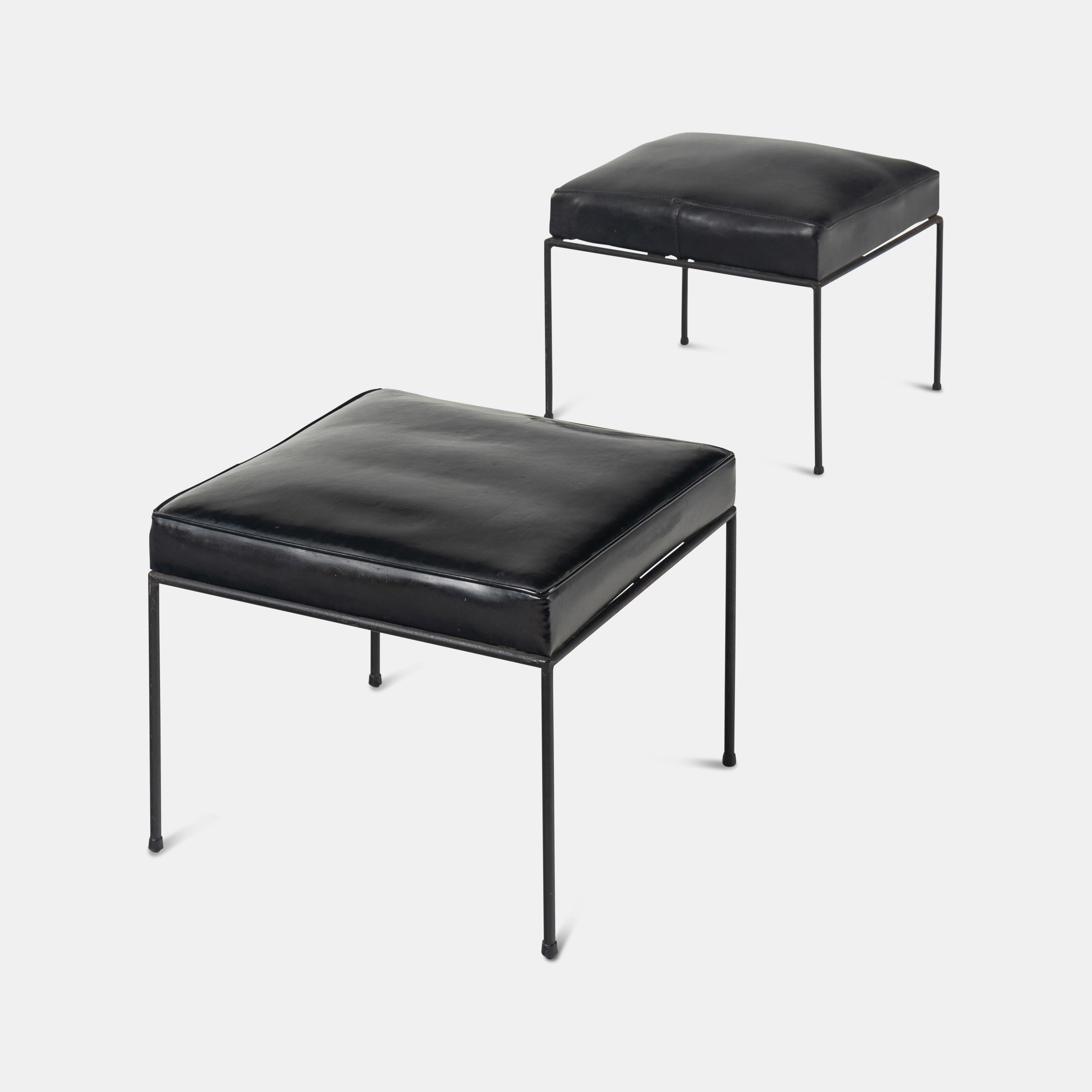 Pair of Stools, model 1305, c. 1950 Custom Craft, Inc., USA