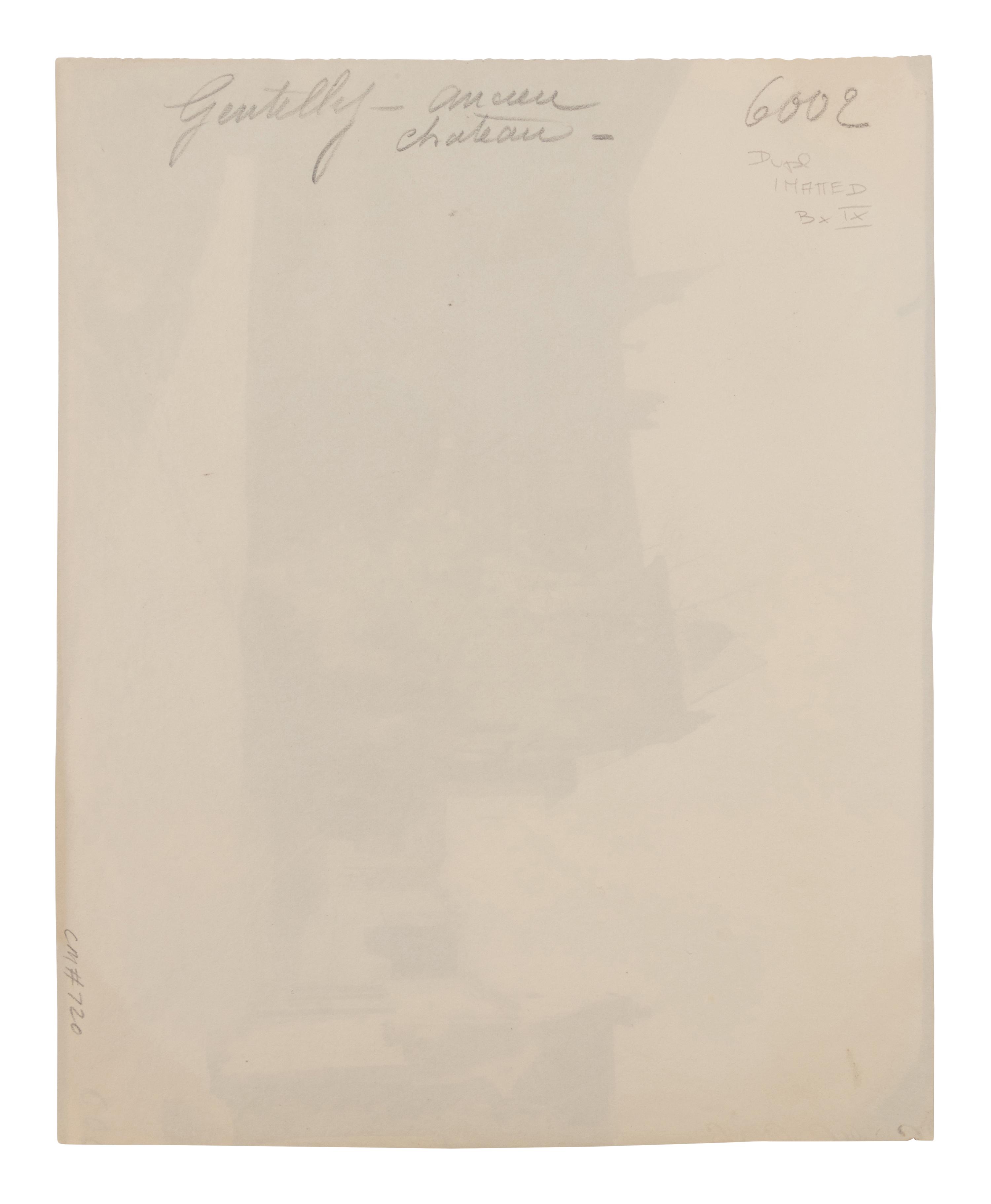 A pair of photographs ( 5e arrondissement, 1899 (rue Saint-Médard) , 1899-1900; Gentilly – ancien château , 1901)
