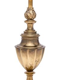 An English Brass Campagna-Form Table Lamp