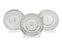 Eight American Silver Plates