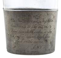 [CIVIL WAR]. A pair of flasks, incl. a W.T. Fry & Co. Civil War officer's flask, ca 1863.