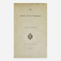 [American Revolution] [Society of the Cincinnati] Group of 2 Official Publications of the Society of the Cincinnati