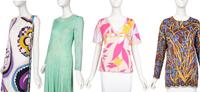 Five Pucci Items: Two Tops, Two Dresses, One Pant, 1970-2000s
