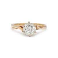 YELLOW GOLD AND DIAMOND RING