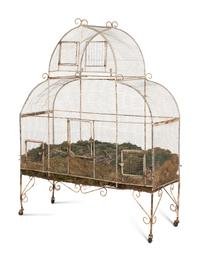 A Victorian Wirework Birdcage