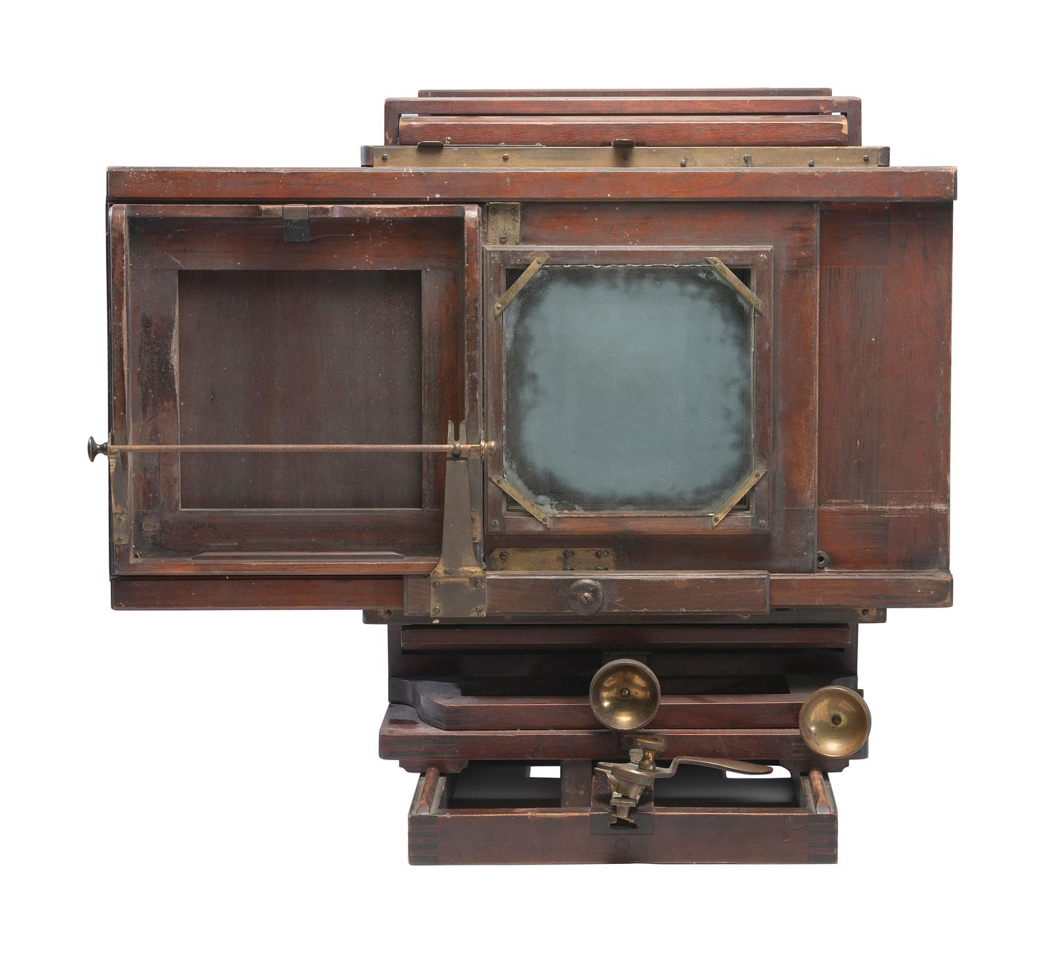 [CAMERAS]. Large format studio camera, possibly E. and H.T. Anthony.