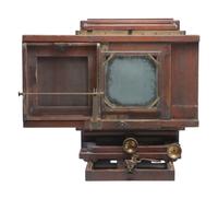 [CAMERAS]. Large format studio camera, possibly E. and H.T. Anthony.