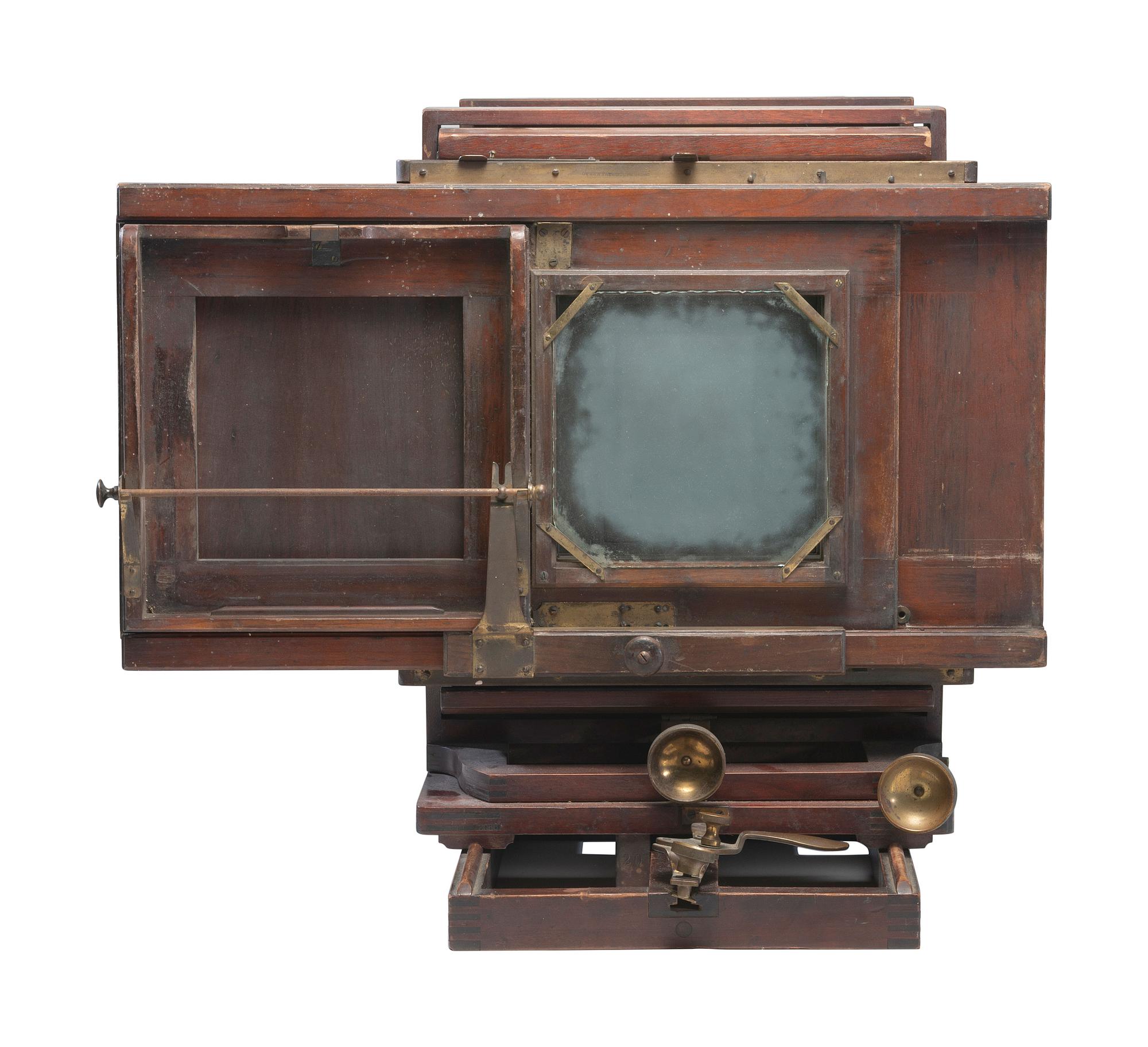 [CAMERAS]. Large format studio camera, possibly E. and H.T. Anthony.