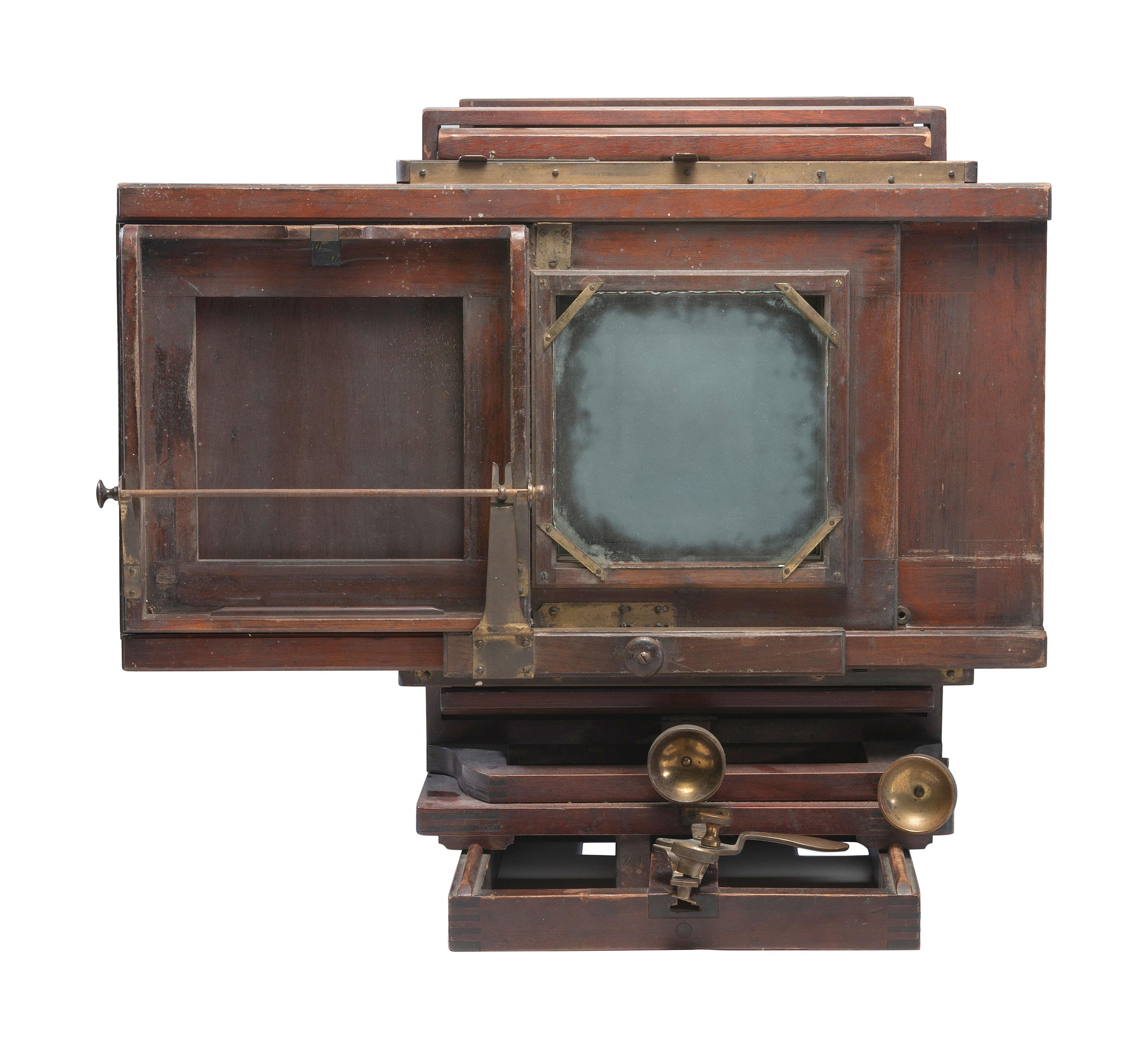 [CAMERAS]. Large format studio camera, possibly E. and H.T. Anthony.