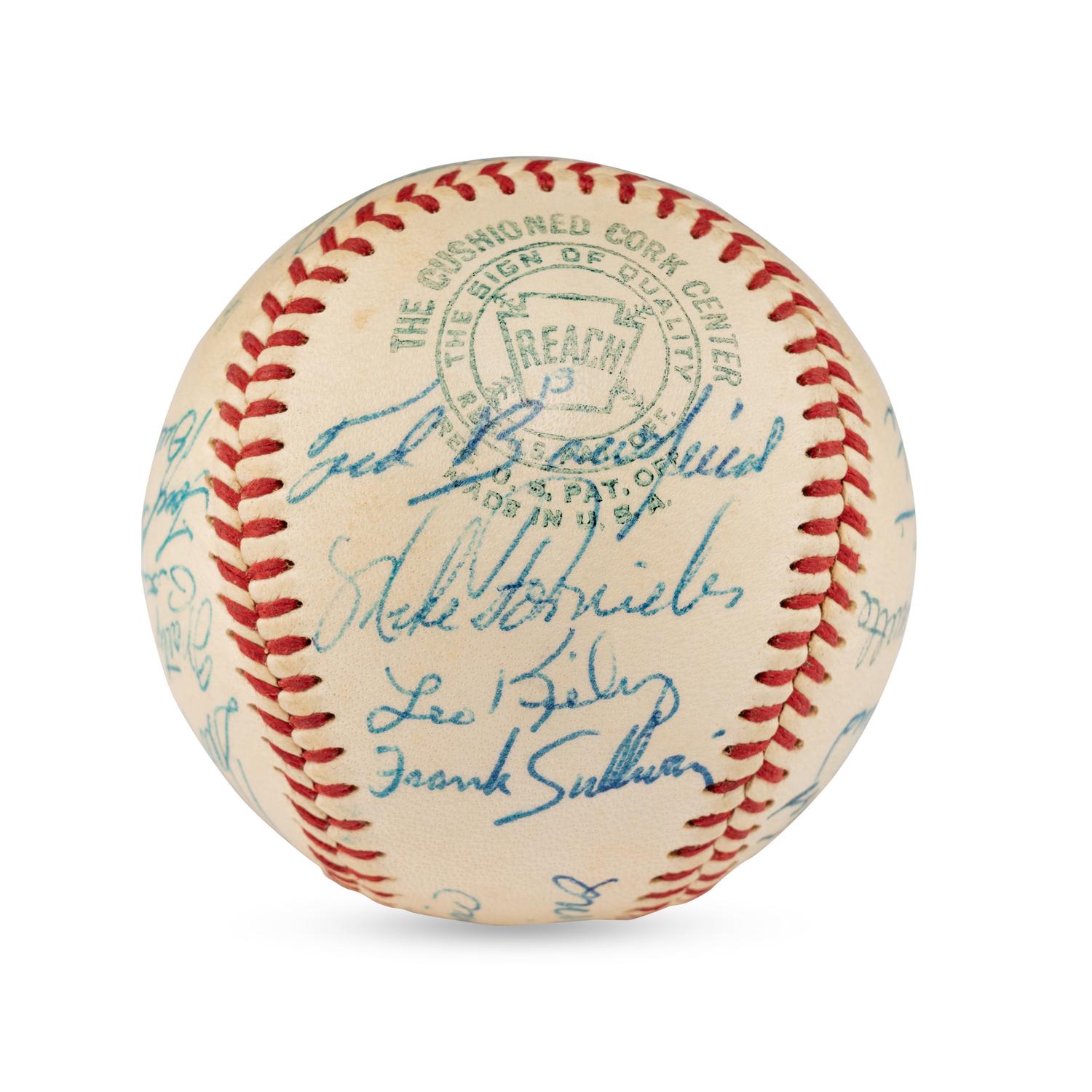 A 1958 Boston Red Sox Team Signed Autograph Baseball Featuring Ted Williams (JSA Letter of Authenticity),