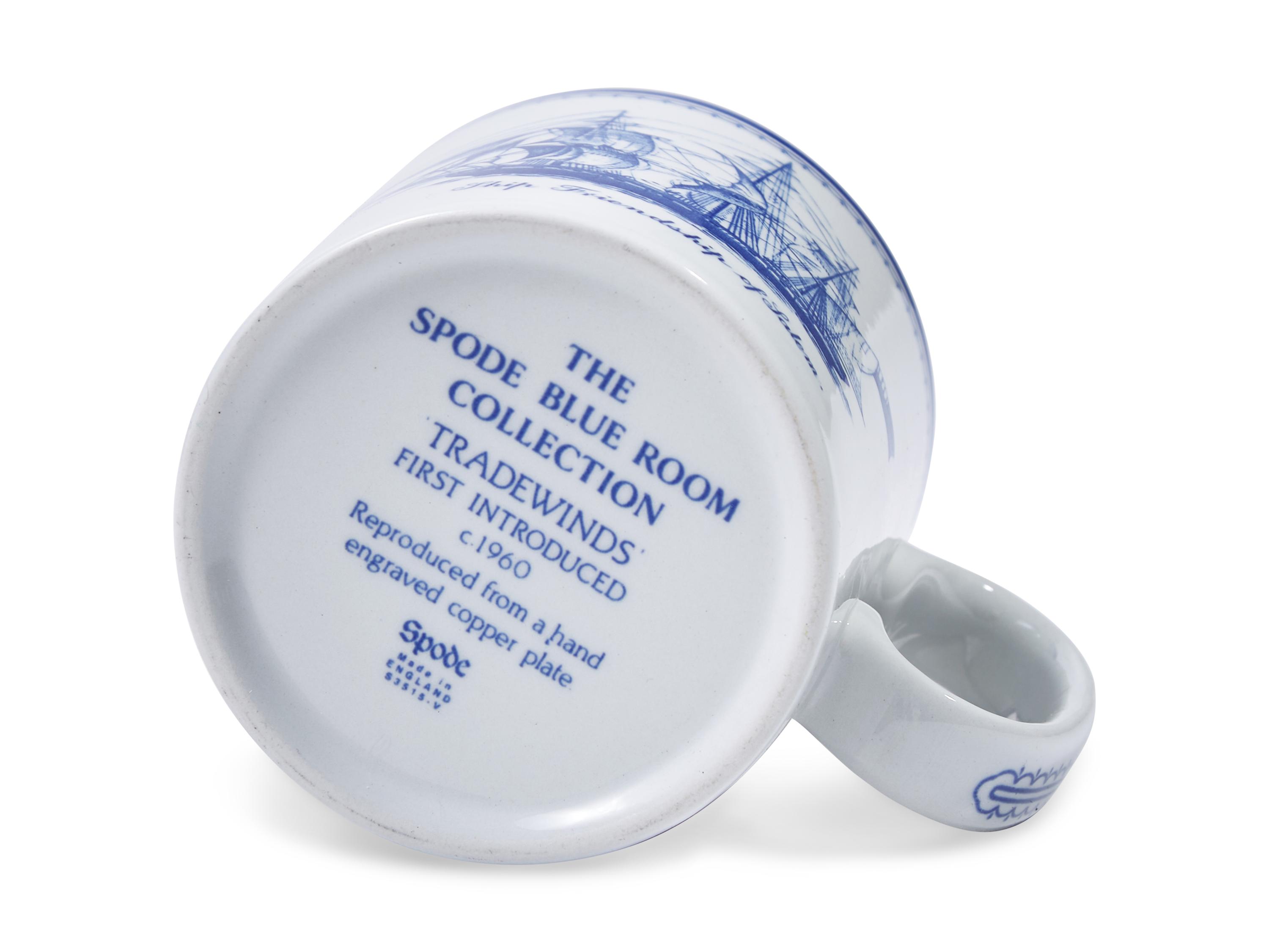 A Spode Ceramic Blue Clipper Dinner Service