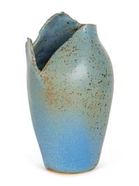 A Blue Glazed Studio Pottery Vase — 21ST CENTURY