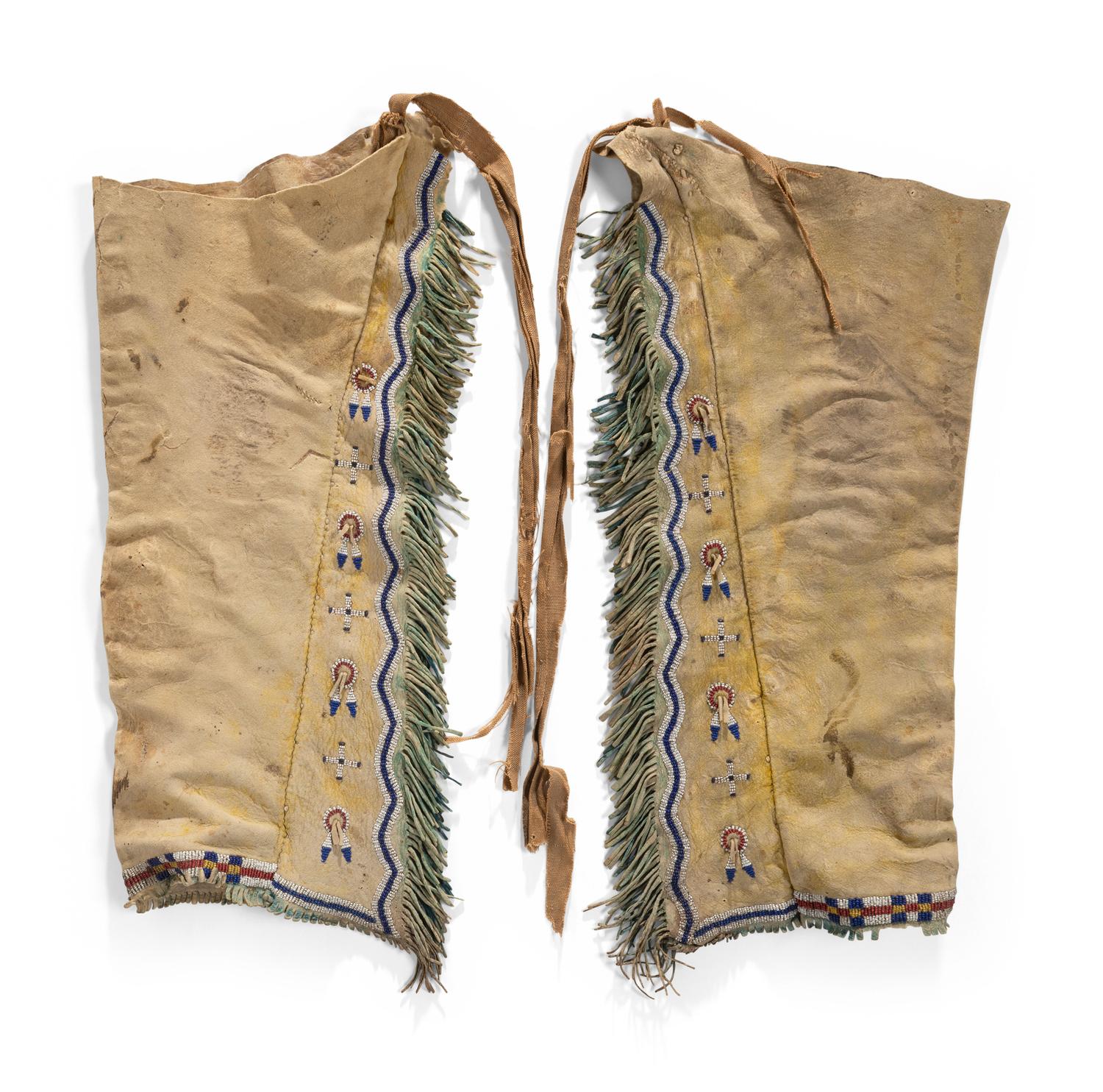 Cheyenne Beaded Hide Leggings