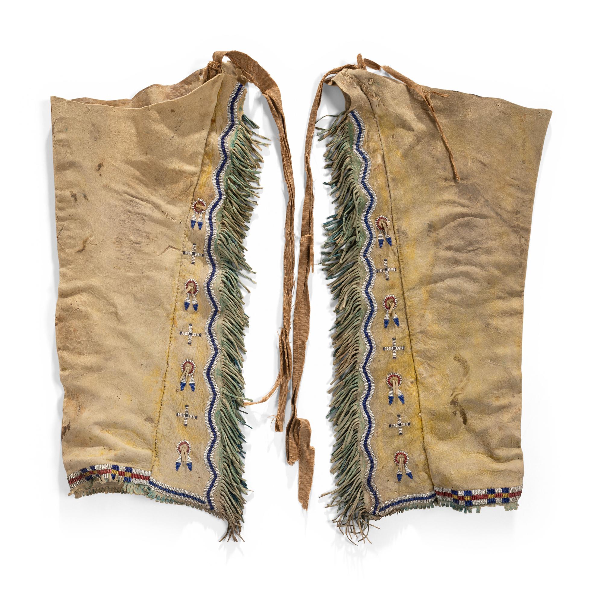 Cheyenne Beaded Hide Leggings