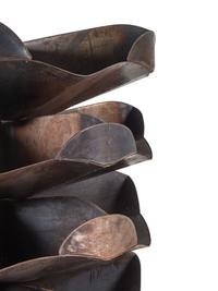 A Five Tier Sheet Metal Rotating Rack