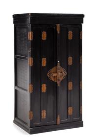 A Japanese Lacquered Buddhist Shrine Height 47 3/4 x width 18 1/2 x depth 14 1/4 inches. — 19TH CENTURY