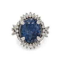 SAPPHIRE AND DIAMOND RING