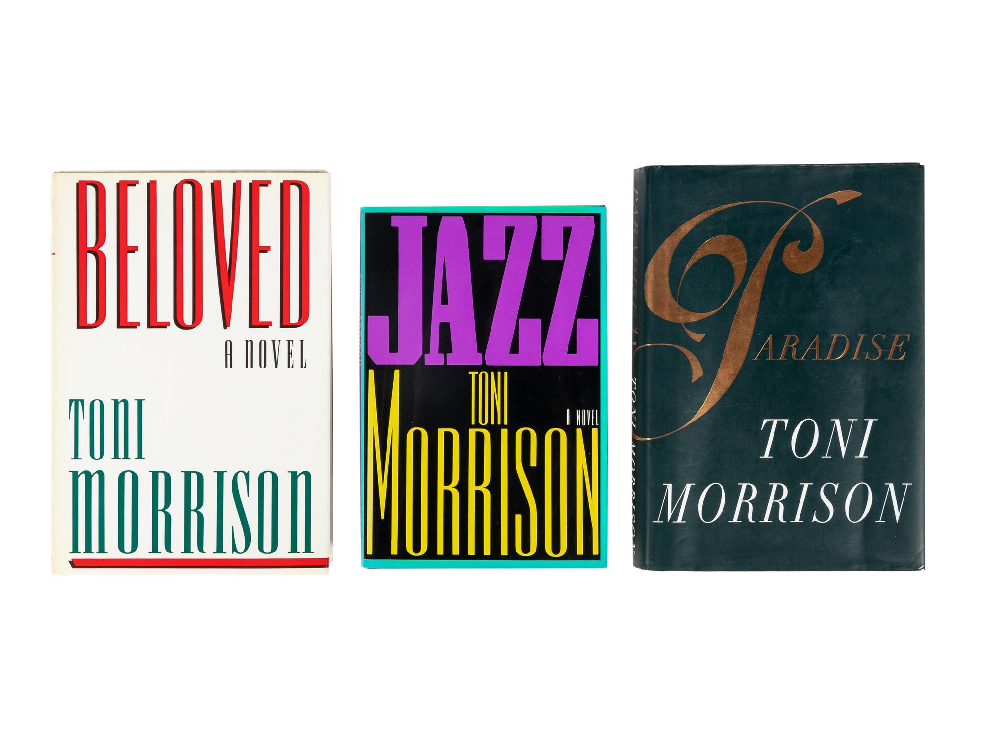 MORRISON, Toni (1931-2019). A group of three FIRST EDITIONS, one SIGNED, comprising: