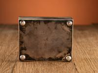 Sterling Silver and Turquoise Lidded Box