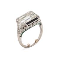 CARTIER, LONDON, ART DECO, PLATINUM AND DIAMOND RING